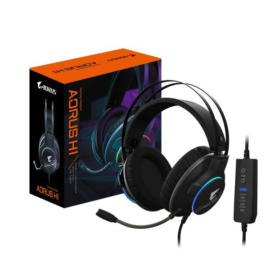 GIGABYTE AORUS H1 Virtual 7.1 Channel Surround Sound Wired Gaming HeadPhone